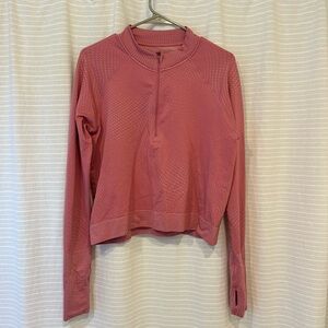 Lululemon cropped quarter zip